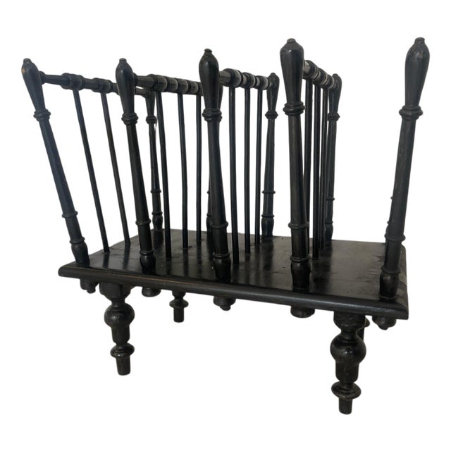 Historicist Newspaper Stand in Wood For Sale