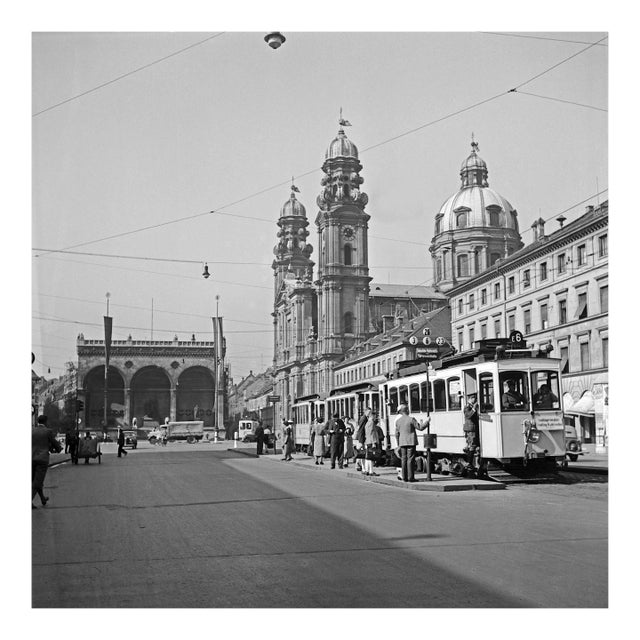Odeonsplatz, Feldherrnhalle, Theatinerkirche, Munich Germany, 1937 For Sale