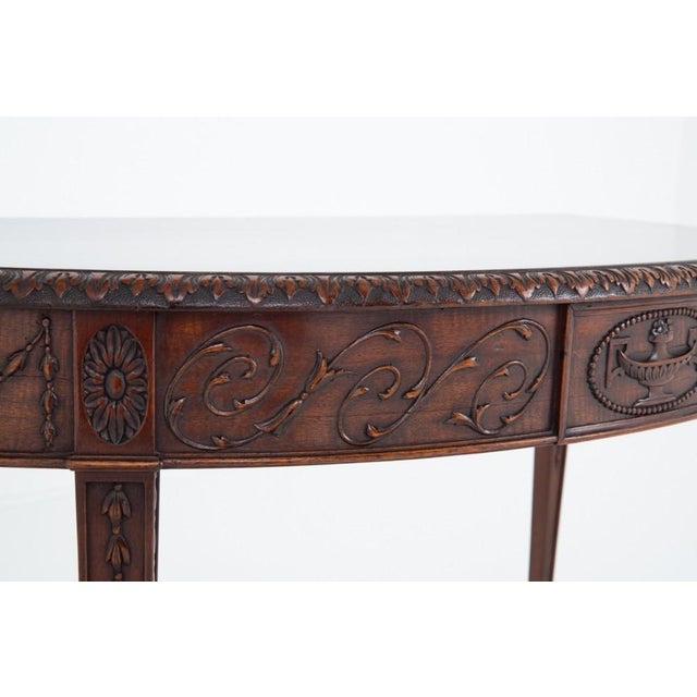 Adamas Revival Console Table in Mahogany, 1880s For Sale - Image 4 of 7