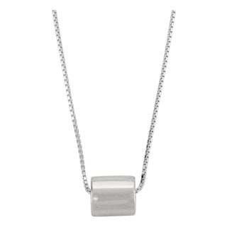 925 Silver Dainty Roll Spinner Pendant Necklace for Women For Sale