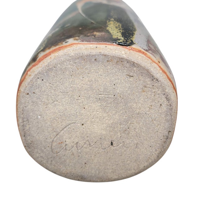 Late 20th Century Don Curreri Art Pottery Vase For Sale - Image 11 of 15
