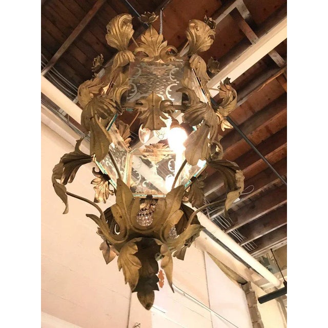Georgian Style Chandelier With a Globe Centre Matching Chain and Canopy For Sale - Image 4 of 10