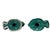 Teal Pair of Art Deco Style Turquoise Ceramic Horse Bookends, 10” Sculptural Figures For Sale - Image 8 of 12