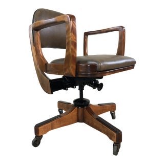 1950s Sikes Co. Swivel Office Chair For Sale