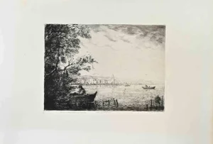 Justin Gabriel, En Provence, Etching, 1870s