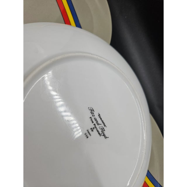 Vintage Fitz & Floyd Epaulette Salad Plates, 4