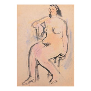 'Seated Nude' by Victor Di Gesu, Paris, Louvre, Salon D'Automne, Académie Chaumière, San Francisco Art Association, Los Angeles County Museum of Art For Sale