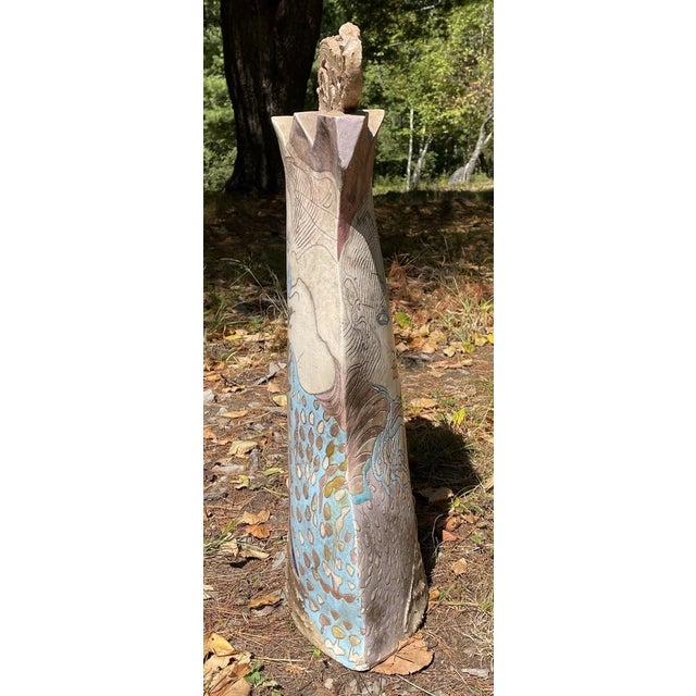 Welcome to Celestial Nonesuch For Sale Today: A phenomenal 20th C. sculptural vessel by Steven and Susan Kemenyffy. Double...