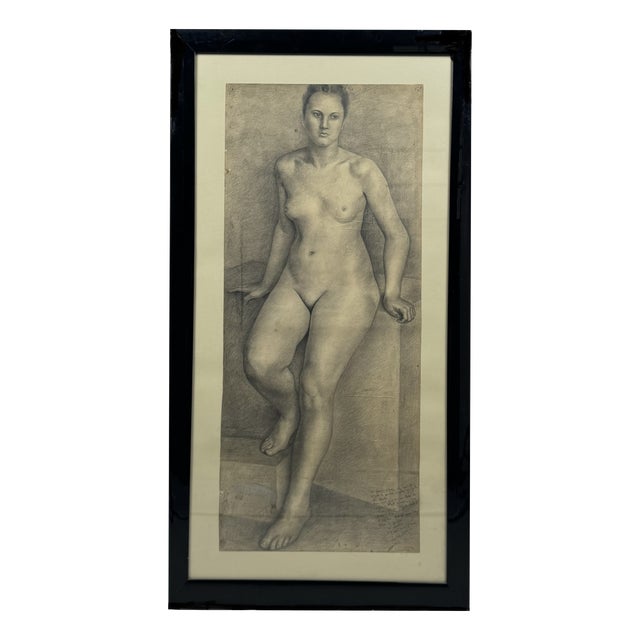 Unknown, The Model, Nude, 1943, Pencil For Sale