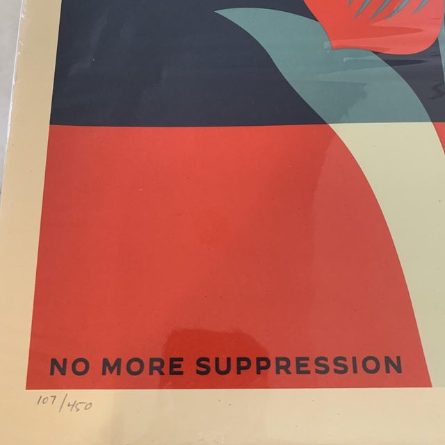 Defend Democracy Authentic Artwork Direct From the Artist Shepard Fairey 107/450 For Sale - Image 4 of 8