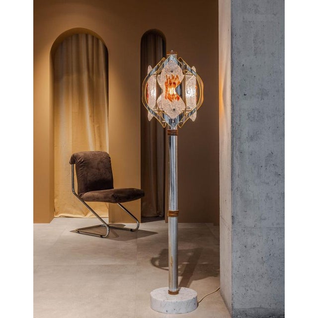 1970s Vintage Floor Lamp by Toni Zuccheri for Mazzega, 1970s For Sale - Image 5 of 6
