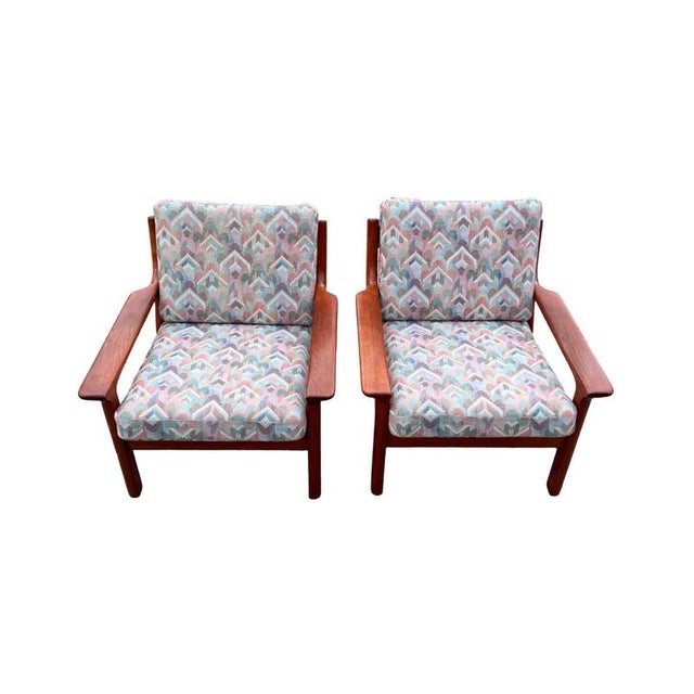 Brown Lounge Chairs and Sofa by Juul Kristensen for Glostrup Møbelfabrik, 1960, Set of 3 For Sale - Image 8 of 14