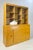 Light Yellow Mid-Century Modern Heywood-Wakefield Wheat "Encore" Solid Birch China Cabinet & Hutch – Model M593 (1952) For Sale - Image 8 of 18