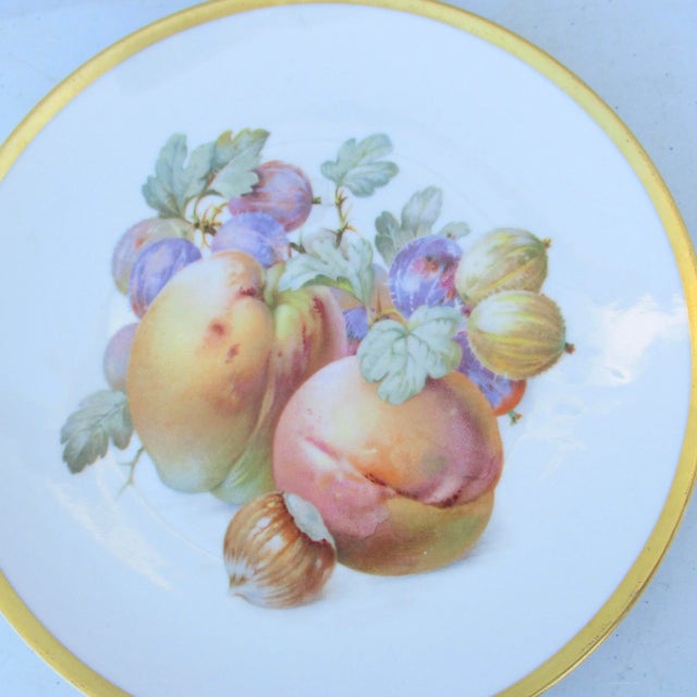 Vintage Bavarian Fruit Plates - Set of 6 For Sale - Image 4 of 10