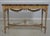 Maitland Smith French Silver & Gold Gilt Faux Marble Top Console Table For Sale - Image 14 of 16