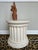 1980s Vintage 1980’s Neoclassic Fluted Plaster Pedestal Side Table For Sale - Image 5 of 12
