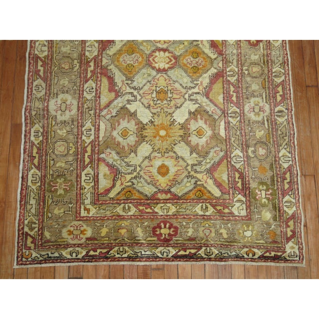Early 20th Century Antique Zabihi Collection Turkish Sivas Accent Size Rug - 4'2" x 6'3" For Sale - Image 5 of 5