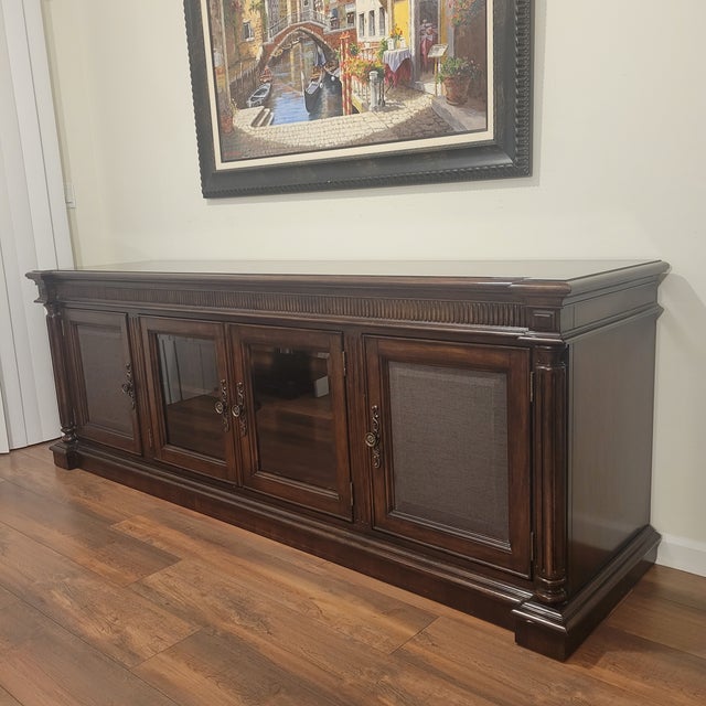 1980s Lexington Furniture Trump Home Collection Sideboard Buffet For Sale - Image 10 of 11