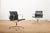 Swivel Chair EA 104 in Chrome-Plated Aluminum and Black Leather Upholstery by Ray and Charles Eames for Vitra, 1958 For Sale - Image 3 of 18
