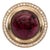 10.6Ct Rubellite Garnet Ring With Natural Diamonds Halo: Solid 14k Gold, Size 6.75 For Sale