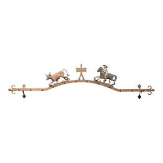 Late 19th Century Butchers Rack Crest by Brecht For Sale