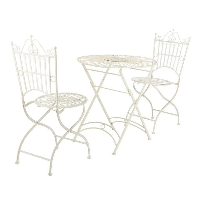 Whether it’s afternoon tea or a moonlight soiree, it’s easy to dine like royalty with this outdoor Belen Bistro Set....