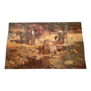 1985 Robert Summers Limited Edition Signed Print “Ten Minute Stretch” Unframed 1238/1500