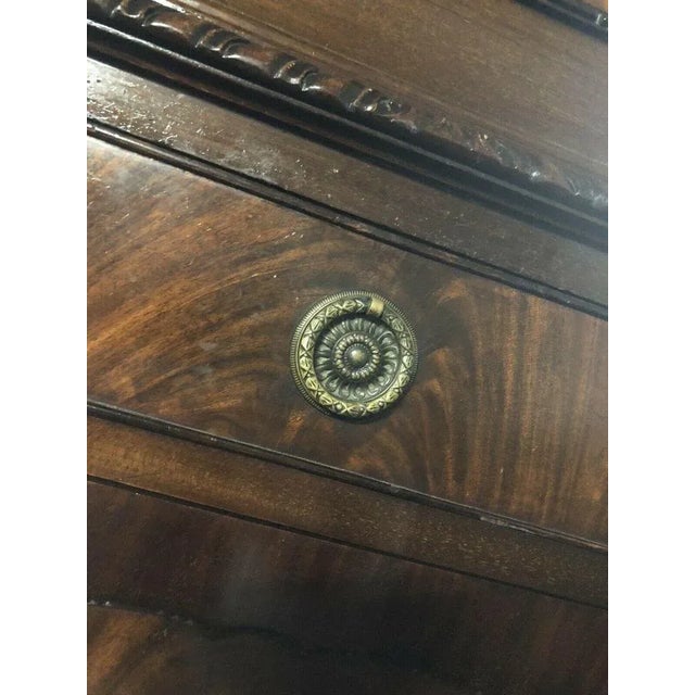 Edwardian Mahogany Wine Celleratte Cabinets with Scottish Crest, Set of 2 For Sale - Image 4 of 13