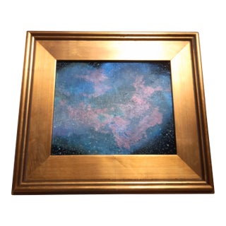 Nebula Galaxy Stars Artist Signed Painting For Sale