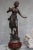 French Girl on Wood Base Statue by Rancoulet For Sale - Image 11 of 11