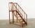 Early 20th century English arts and crafts period library steps, staircase, or ladder with handrails. The staircase...