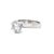 18ct White Gold Champagne Diamond Ring 1.35ct 3.63g, Size 3.75 For Sale - Image 4 of 6