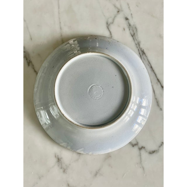 Circa 1850 Elsmore & Forster English “Vaquero” Classical Purple Ironware, Transferware Decorative Plate For Sale - Image 9 of 11