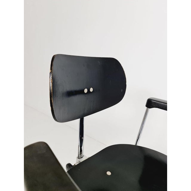German Swivel Chair Model S 197 R by Egon Eiermann for Wilde & Spieth, 1950s For Sale - Image 6 of 11