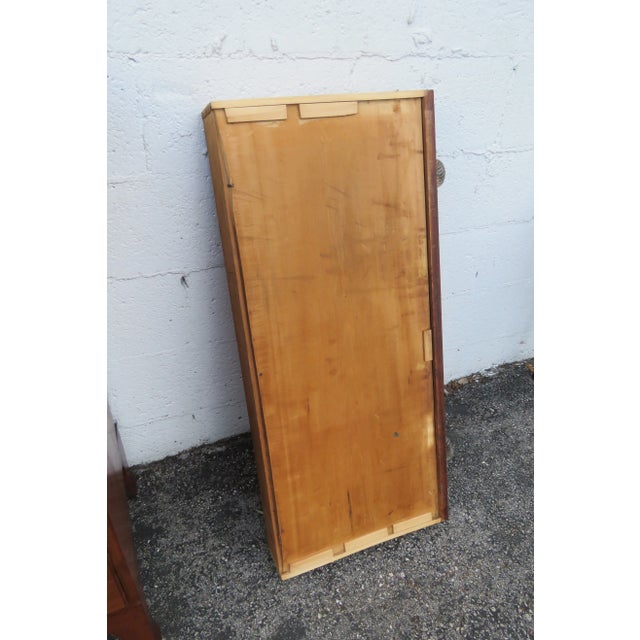 1800s Solid Wood Chest of Drawers With Glass Handles For Sale - Image 10 of 12