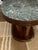 1940s Oval Grissinato Edge Table with Green Alpi Marble Top from Premuda Lissone Milan Brianza, 1940s For Sale - Image 5 of 16