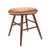 Wood Oval American Windsor Stool With Leather Seat, C. 1825-50 For Sale - Image 7 of 10