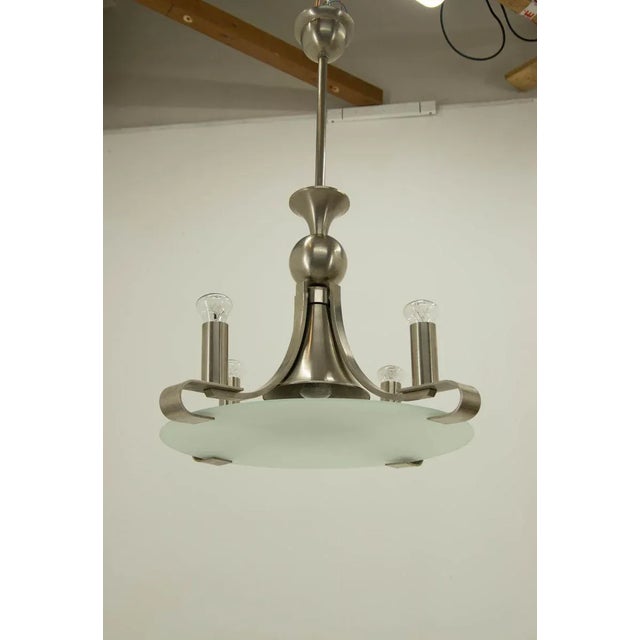 Large Art Deco Chandelier, 1930s For Sale - Image 6 of 12