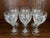 Set Of 6 VILLEROY & BOCH Anemone 24% Lead Crystal Port Wine Glasses / Stemware featuring three sprays of etched and...
