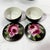 1930s Rare Vintage Midwinter Burslem "Porcelon" Vanity Set - 6pc Black & Pink Rose Art Deco For Sale - Image 5 of 10