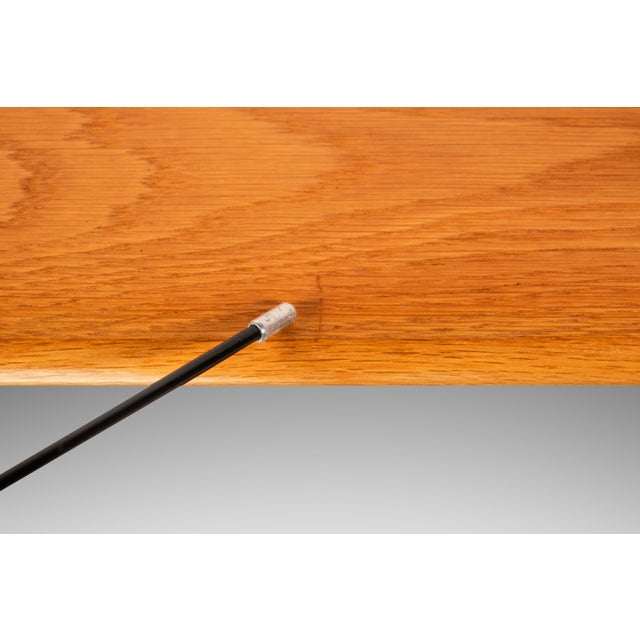 Amber Danish Mid-Century Modern Petite Wall-Hanging Shelf in White Oak Attributed to Dyrlund, Denmark, C. 1960s For Sale - Image 8 of 9
