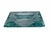 Vintage Square Glass Coin Tray in Ground-Glass Green, Italy, 1970s For Sale - Image 6 of 6