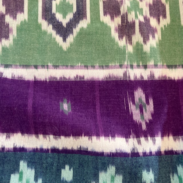 2000 - 2009 Ikat Pillow Covers- a Pair For Sale - Image 5 of 12