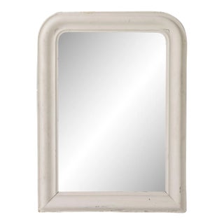 White Painted Louis Philippe Mirror, France Early 20th Century For Sale