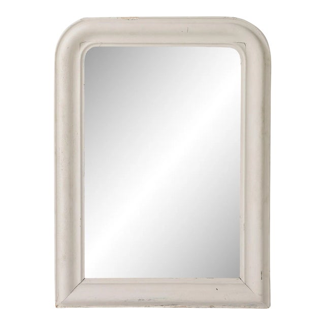 White Painted Louis Philippe Mirror, France Early 20th Century For Sale