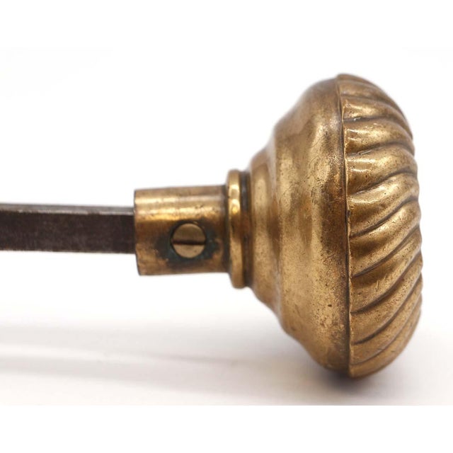 Late 19th Century Pair of Antique 1890s Corbin Bronze Fanciful Beast Entry Door Knobs For Sale - Image 5 of 7