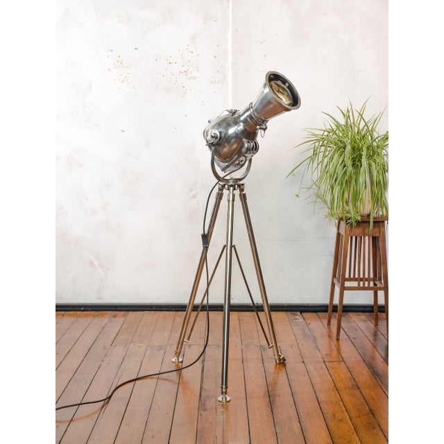Patt 23N Spotlight on Chrome Tripod from Strand Electric, England, 1960s For Sale - Image 6 of 17