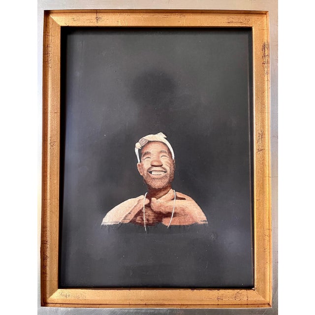 Early 20th Century Pair of Framed Japanese Embroidery Art Portraits For Sale - Image 5 of 17