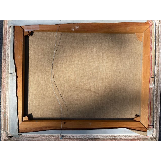 1950s 1950s Oil Portrait of a Woman by Helen Van Wyk, Framed For Sale - Image 5 of 6