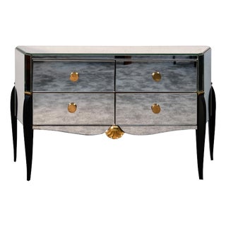 Vintage Art Deco Mirrored Chest of Drawers, 1920s For Sale